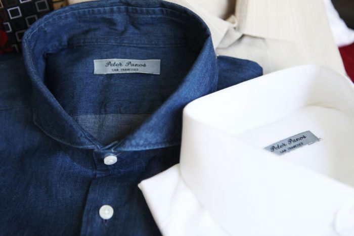 Custom men's dress shirts San Francisco by Peter Panos Bespoke Tailor